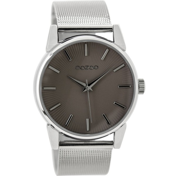 OOZOO Timepieces C9549 Silver Metallic Bracelet