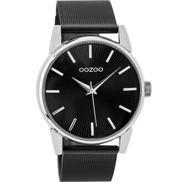 OOZOO Timepieces C9551 Black Metallic Bracelet