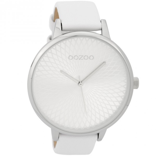OOZOO Timepieces C9560 White Leather Strap