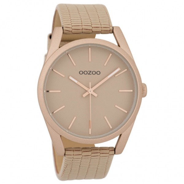 OOZOO Timepieces C9583 Beige Leather Strap