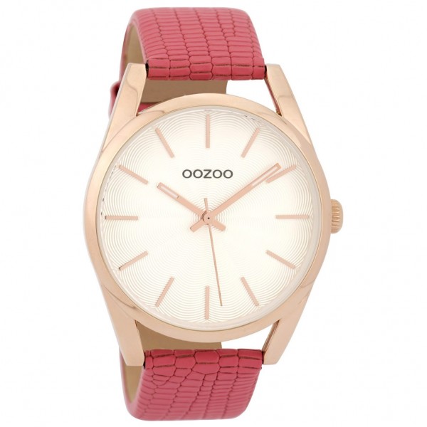OOZOO Timepieces C9584 Pink Leather Strap