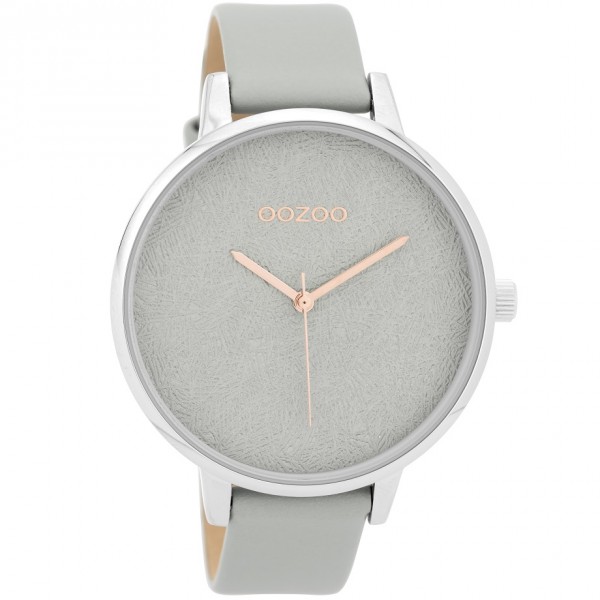 OOZOO Timepieces C9591 Grey Leather Strap