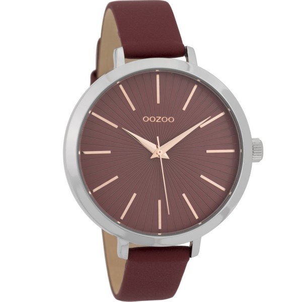 OOZOO Timepieces C9673 Bordeaux Leather Strap
