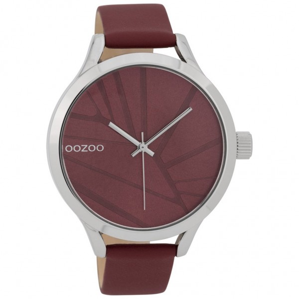 OOZOO Timepieces C9682 Bordeaux Leather Strap