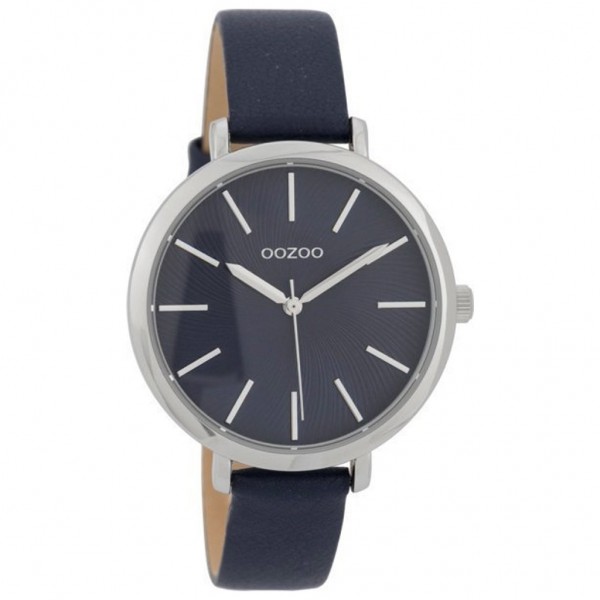 OOZOO Timepieces C9699 Blue Leather Strap