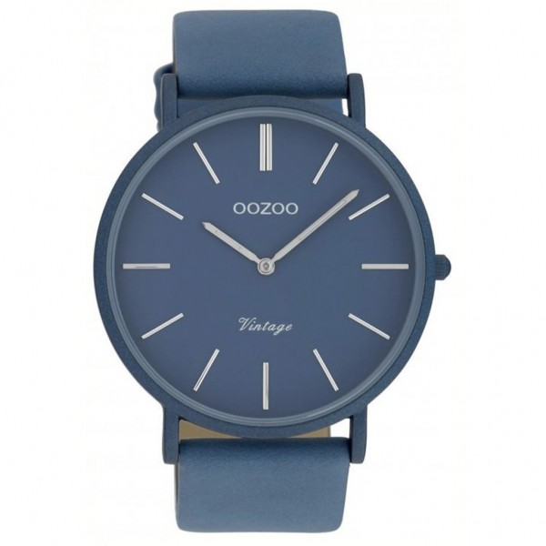 OOZOO Vintage XL C9878 Blue Leather Strap