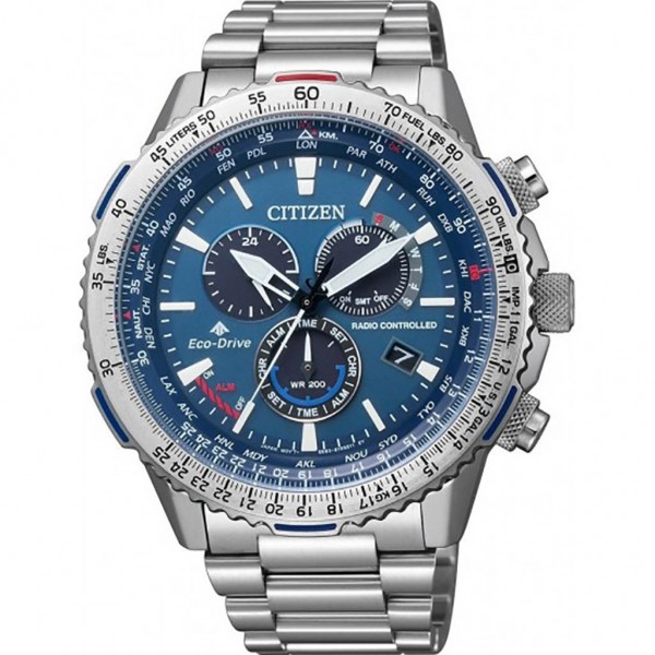 CITIZEN Promaster Sky CB5000-50L Eco-Drive Radio Controlled Chrono Silver Stainless Steel Bracelet
