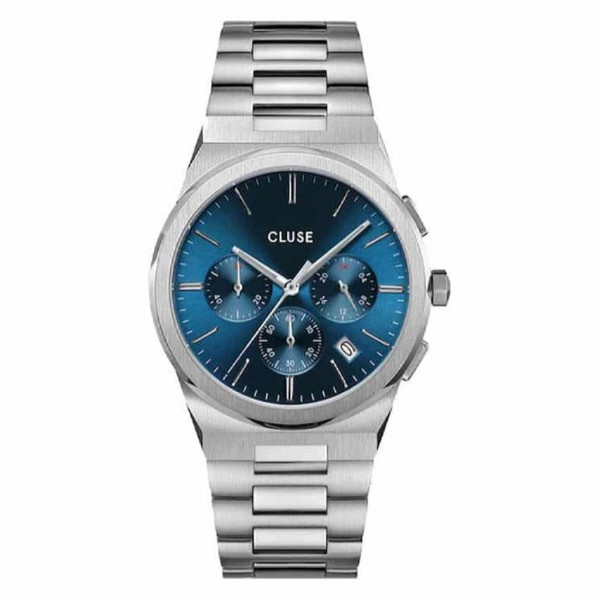 CLUSE Vigoureux CW20801 Chrono Silver Stainless Steel Bracelet