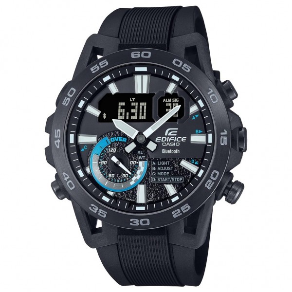 CASIO Edifice Sospensione ECB-40PB-1AEF Black Rubber Strap