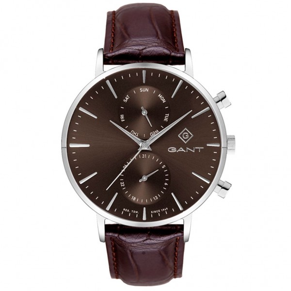GANT Park Hill Day-Date II G121017 Brown Leather Strap