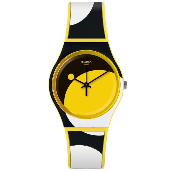 SWATCH D-Form GJ139 Two Tone Silicone Strap