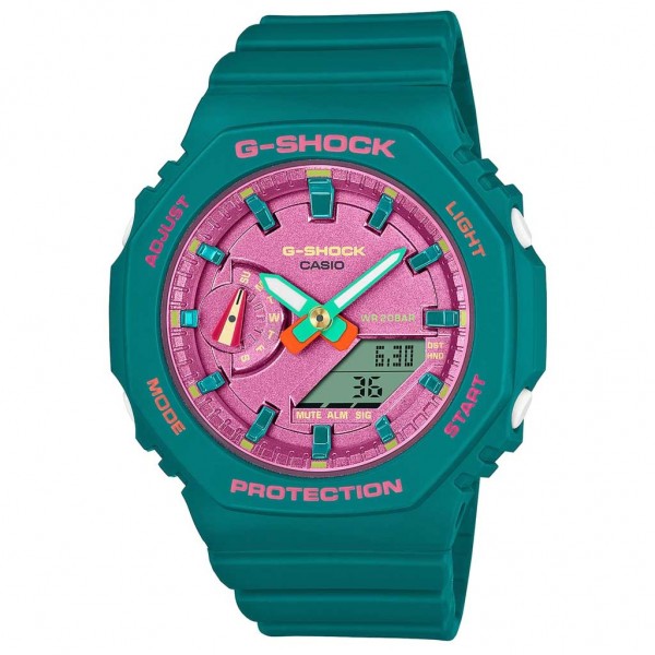 CASIO G-Shock Bright Summer GMA-S2100BS-3AER Petrol Rubber Strap Limited Edition