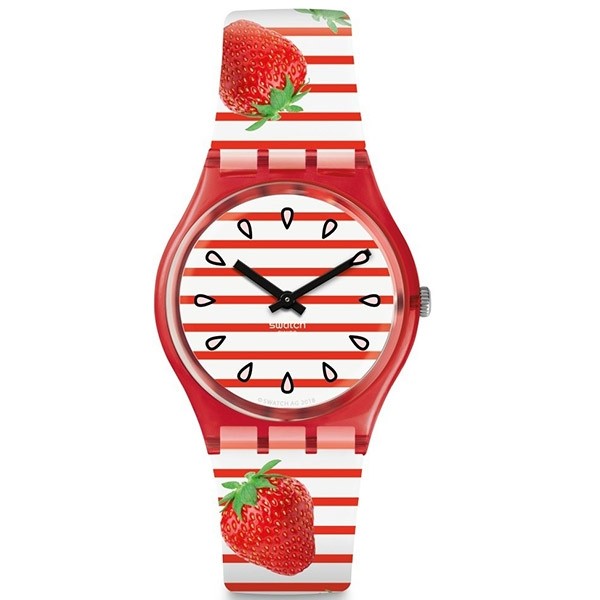SWATCH Toile Fraisee GR177 Multicolor Silicone Strap