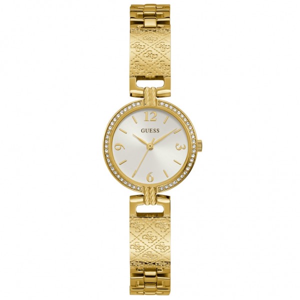 GUESS Mini Luxe GW0112L2 Crystals Gold Stainless Steel Bracelet
