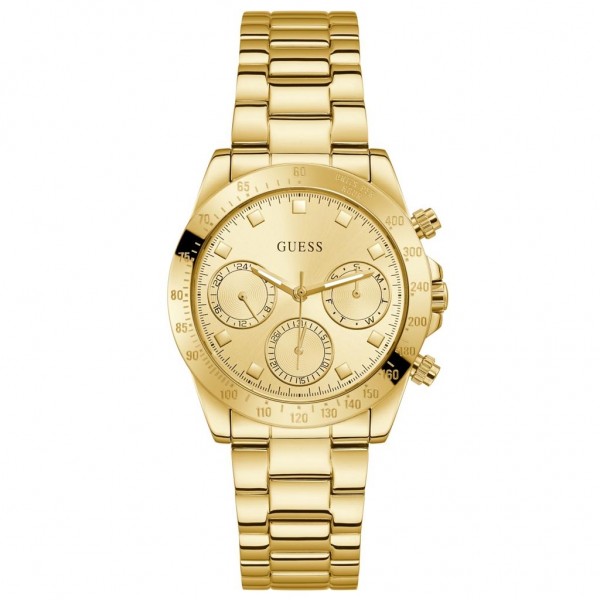 GUESS Eclipse GW0314L2 Multifunction Gold Stainless Steel Bracelet