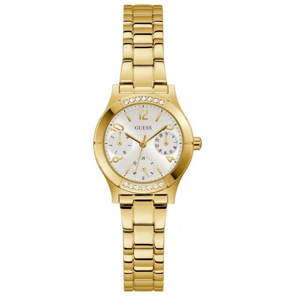 GUESS Piper GW0413L2 Crystals Multifunction Gold Stainless Steel Bracelet