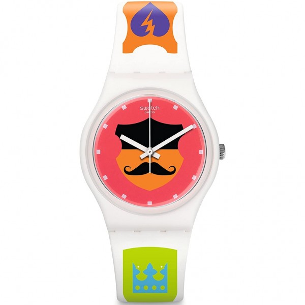 SWATCH Graphistyle GW179 Multicolor Rubber Strap