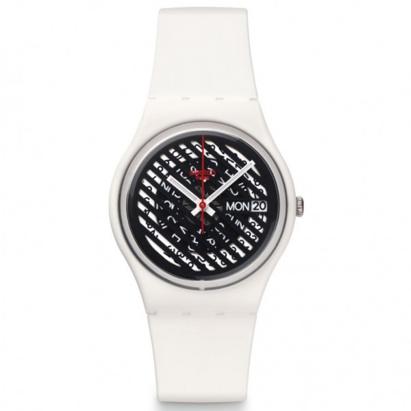 SWATCH Off The Grill GW704 White Silicone Strap