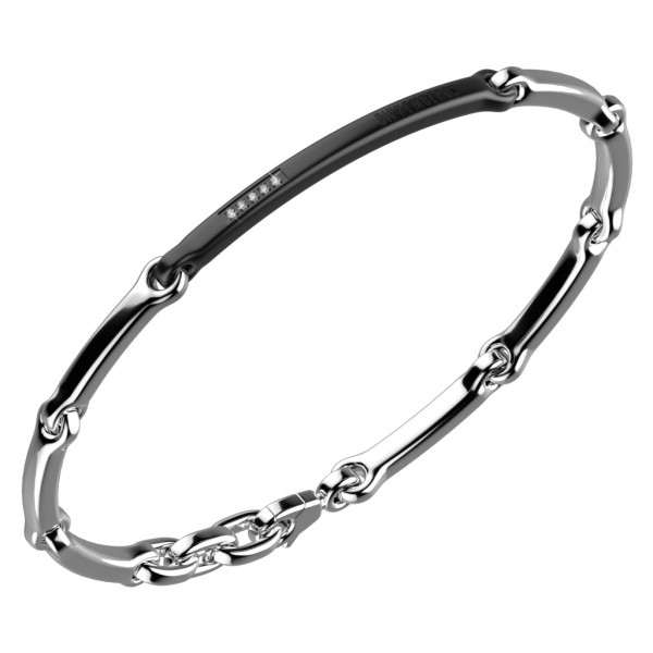 BIKKEMBERGS Bracelet | Diamonds Two Tone Stainless Steel HAB01WB