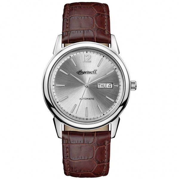 INGERSOLL The New Haven Automatic I00501 Brown Leather Strap