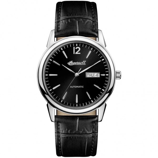 INGERSOLL The New Haven Automatic I00502 Black Leather Strap