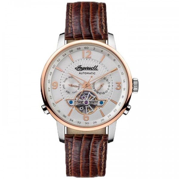 INGERSOLL The Grafton Automatic I00701B Brown Leather Strap