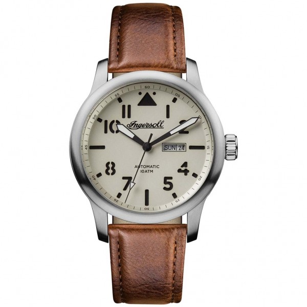 INGERSOLL The Hatton Automatic I01301 Brown Leather Strap