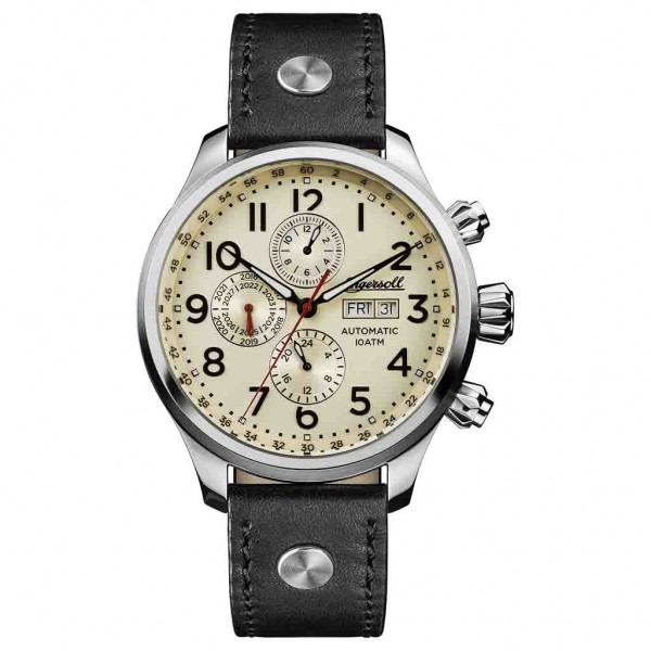INGERSOLL The Delta  Automatic I02301 Black Leather Strap