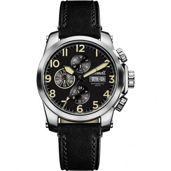 INGERSOLL The Manning Automatic I03101 Black Leather Strap