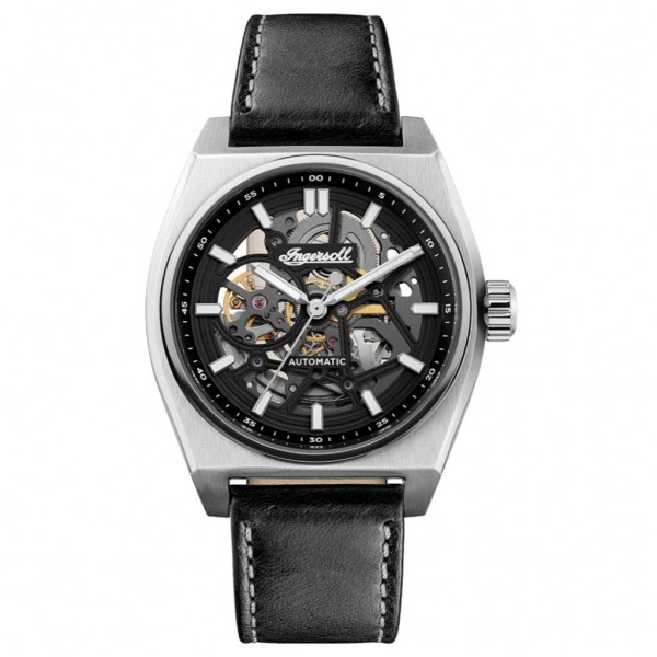 INGERSOLL Vert I14301 Automatic Black Leather Strap
