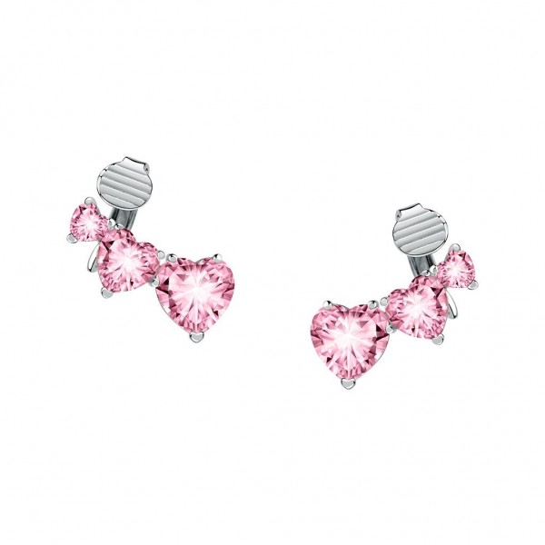 CHIARA FERRAGNI Earring Diamond Heart Crystals | Silver Metal J19AUV25
