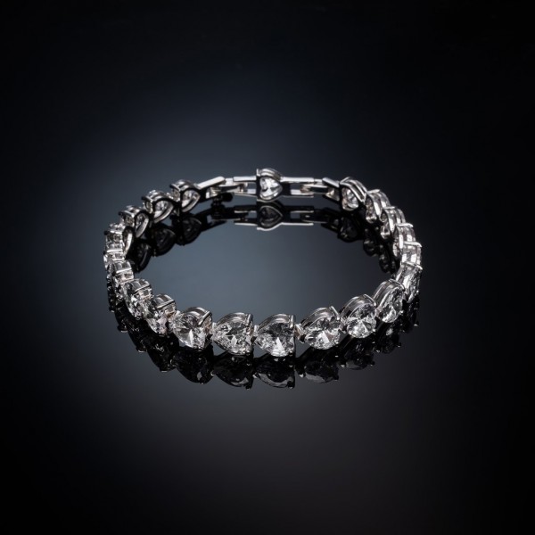 CHIARA FERRAGNI Bracelet Infinity Love Crystals | Silver Metal J19AVG03