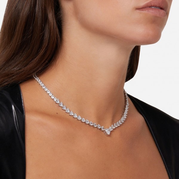 CHIARA FERRAGNI Necklace Infinity Love Crystals | Silver Metal J19AVG07