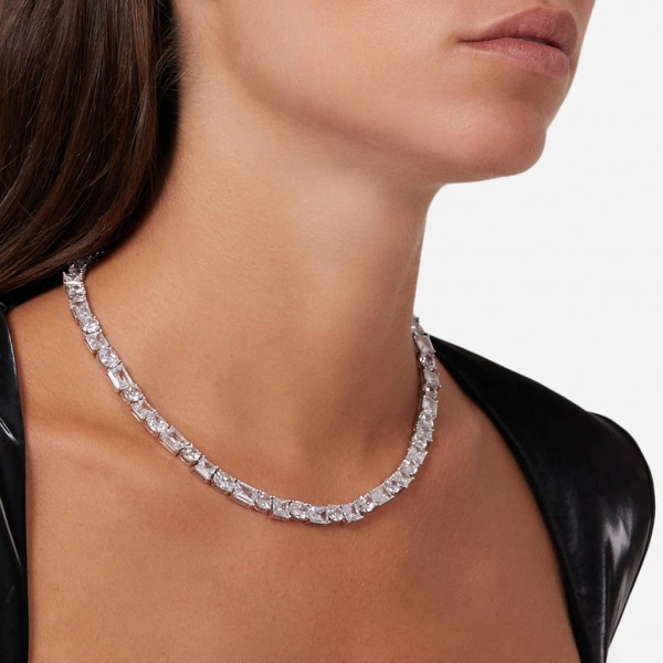 CHIARA FERRAGNI Necklace Princess Crystals | Silver Metal J19AVU01