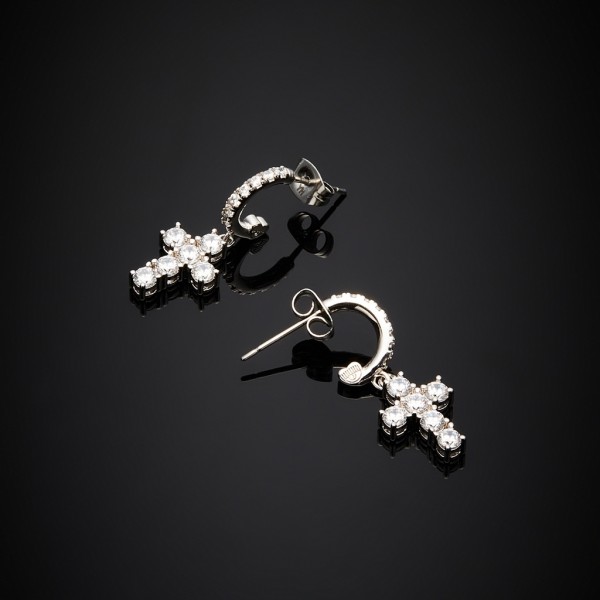 CHIARA FERRAGNI Earring Croci Crystals | Silver Metal J19AWC05