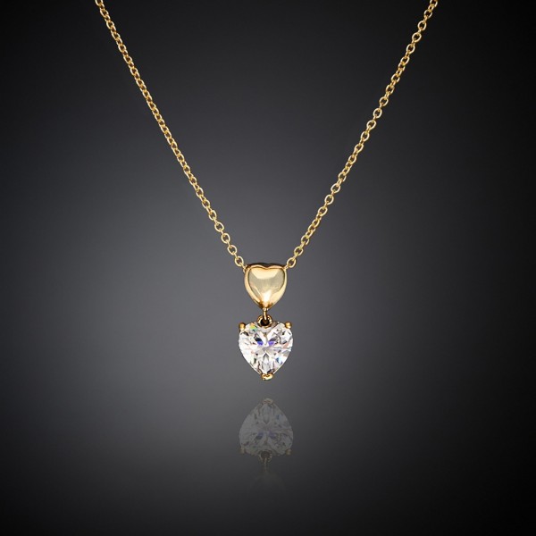 CHIARA FERRAGNI Necklace Cuoricino Neon Crystals | Gold Metal J19AWD02