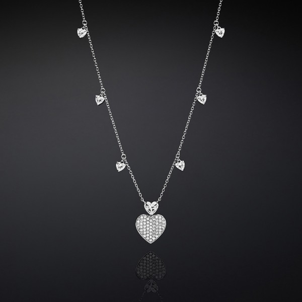 CHIARA FERRAGNI Necklace Silver Collection Crystals | Silver 925° Plated J19AXD01