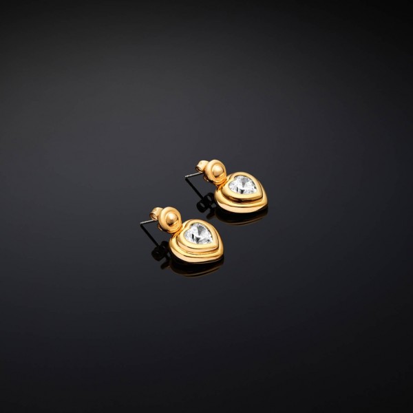 CHIARA FERRAGNI Earring Bold Crystals | Gold Metal J19AXP04