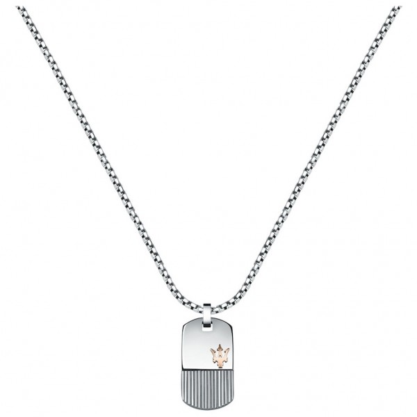 MASERATI Necklace JM121ATK08 | Silver Stainless Steel