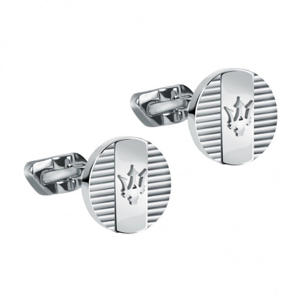 MASERATI Cufflinks JM121ATK13 | Silver Stainless Steel