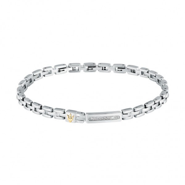 MASERATI Bracelet JM324AVD54 Crystals | Silver Stainless Steel