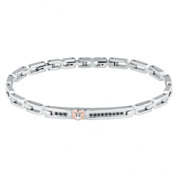 MASERATI Bracelet JM423AVD25 Crystals | Silver Stainless Steel