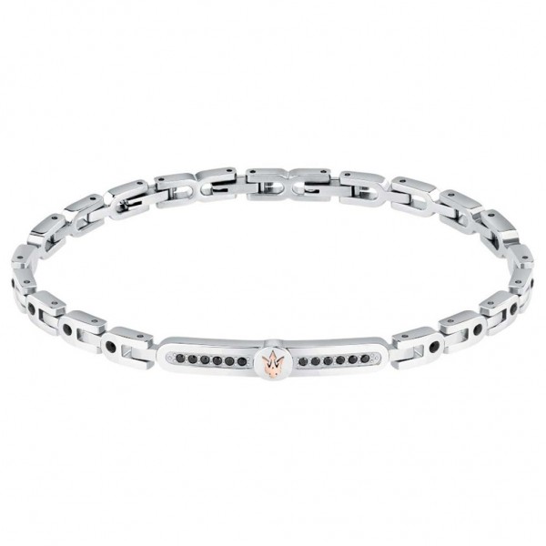 MASERATI Bracelet JM423AVD28 Crystals | Silver Stainless Steel