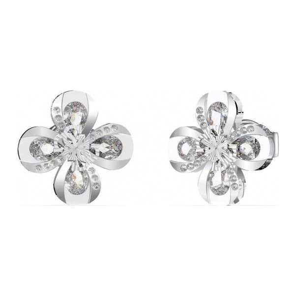 GUESS Earring Amazing Blossom Zircons | Silver Stainless Steel JUBE03059JWRHT/U