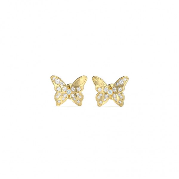 GUESS Earring Chrysalis Zircons | Gold Stainless Steel JUBE04108JWYGT/U