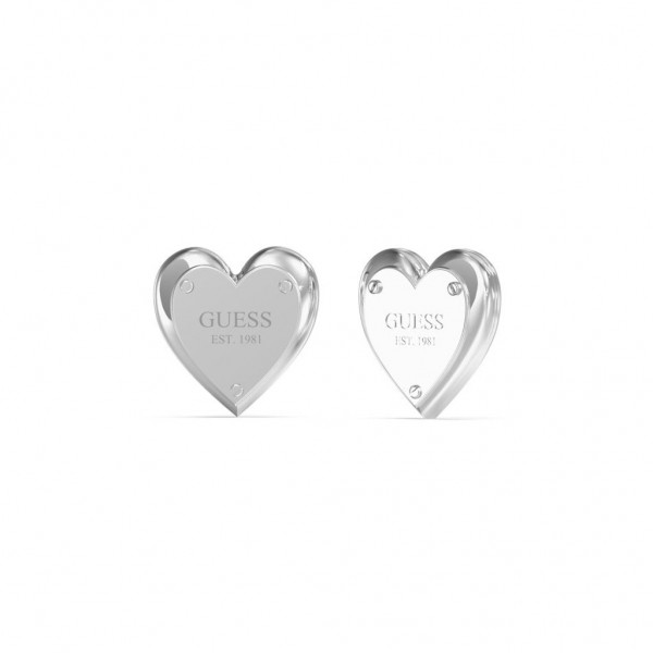 GUESS Earring All You Need Is Love | Silver Stainless Steel JUBE04209JWRHT/U