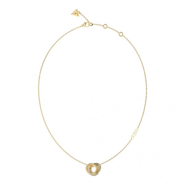 GUESS Necklace Perfect Zircons | Gold Stainless Steel JUBN04062JWYGT/U