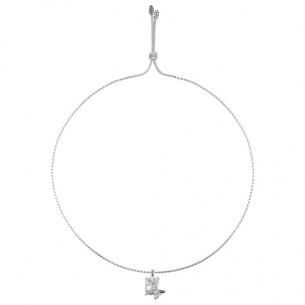 GUESS Necklace Chrysalis Zircons | Silver Stainless Steel JUBN04097JWRHT/U
