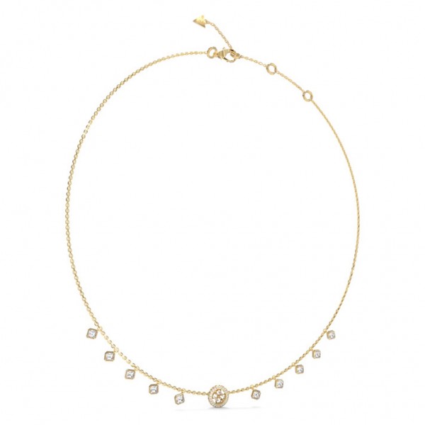 GUESS Necklace 4G Crush Zircons | Gold Stainless Steel JUBN04155JWYGT/U