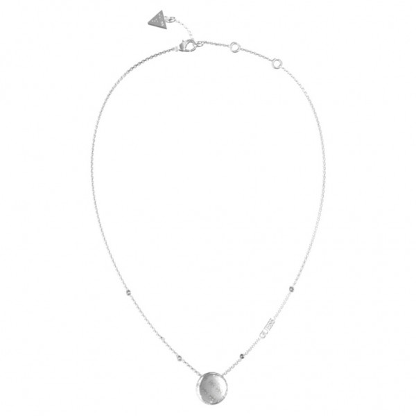 GUESS Necklace 4G Rising Zircons | Silver Stainless Steel JUBN04263JWRHT/U